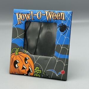 2006 PetSmart Howl – O – Ween Fabric Photo Frame Dogs Cats Pets Spider Pumpkin